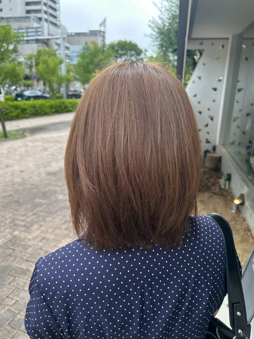 ミディアム カラー 江川 輝星のヘアスタイル