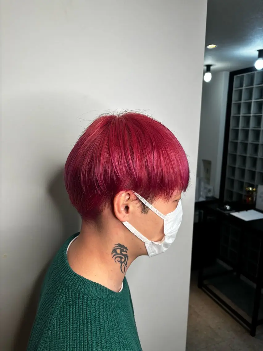 カラー one by the ect佐々木輝人✨のヘアスタイル