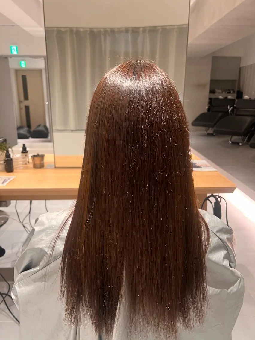 ロング 縮毛矯正 flamme 🫧yumiのヘアスタイル