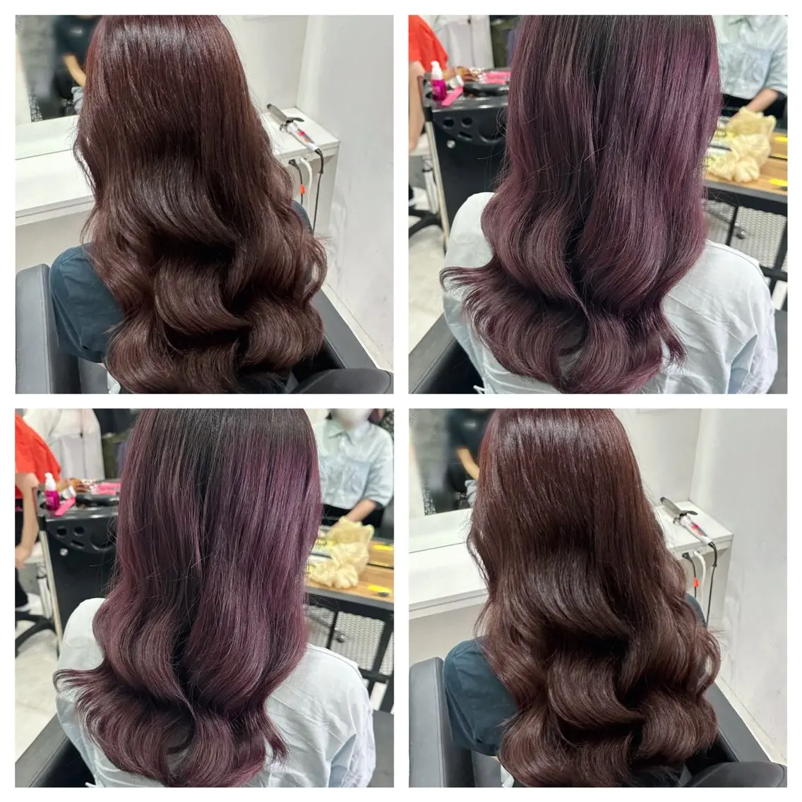 セミロング カラー ヘアアレンジ ラベンダーカラー ピンクカラー ピンクラベンダー 🎀推し活ヘアー🎀 Yuuna🐰💖のヘアスタイル