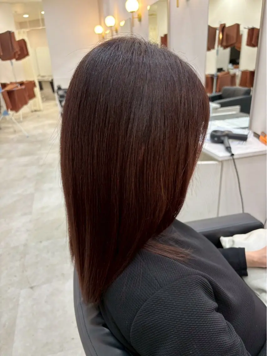 セミロング カラー ヘアカラー 藤原 さくらのヘアスタイル