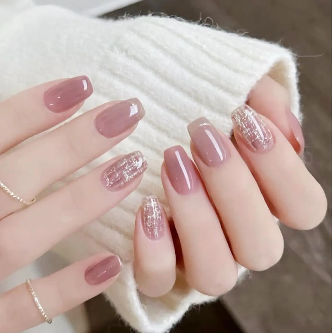 ネイル ミラーネイル シンプルネイル ハンドネイル Wilu nail 二子玉川店のネイルデザイン