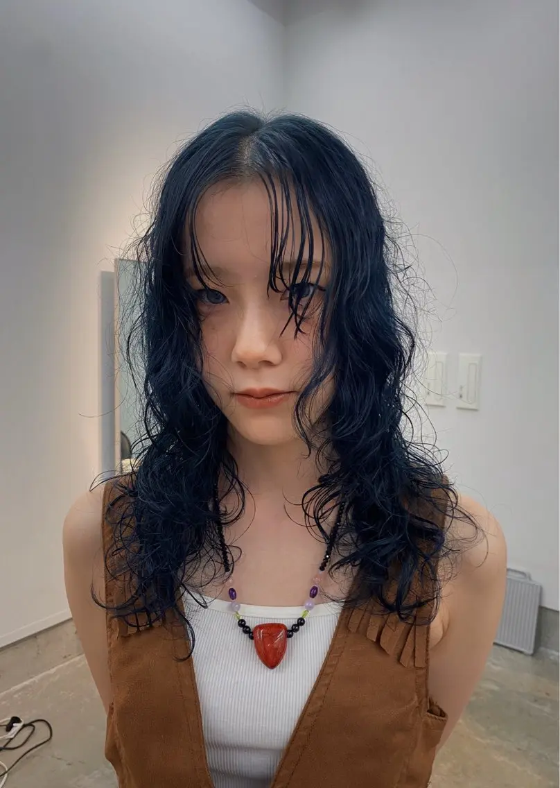 ロング カラー ヘアカラー HAFU itsukiのヘアスタイル