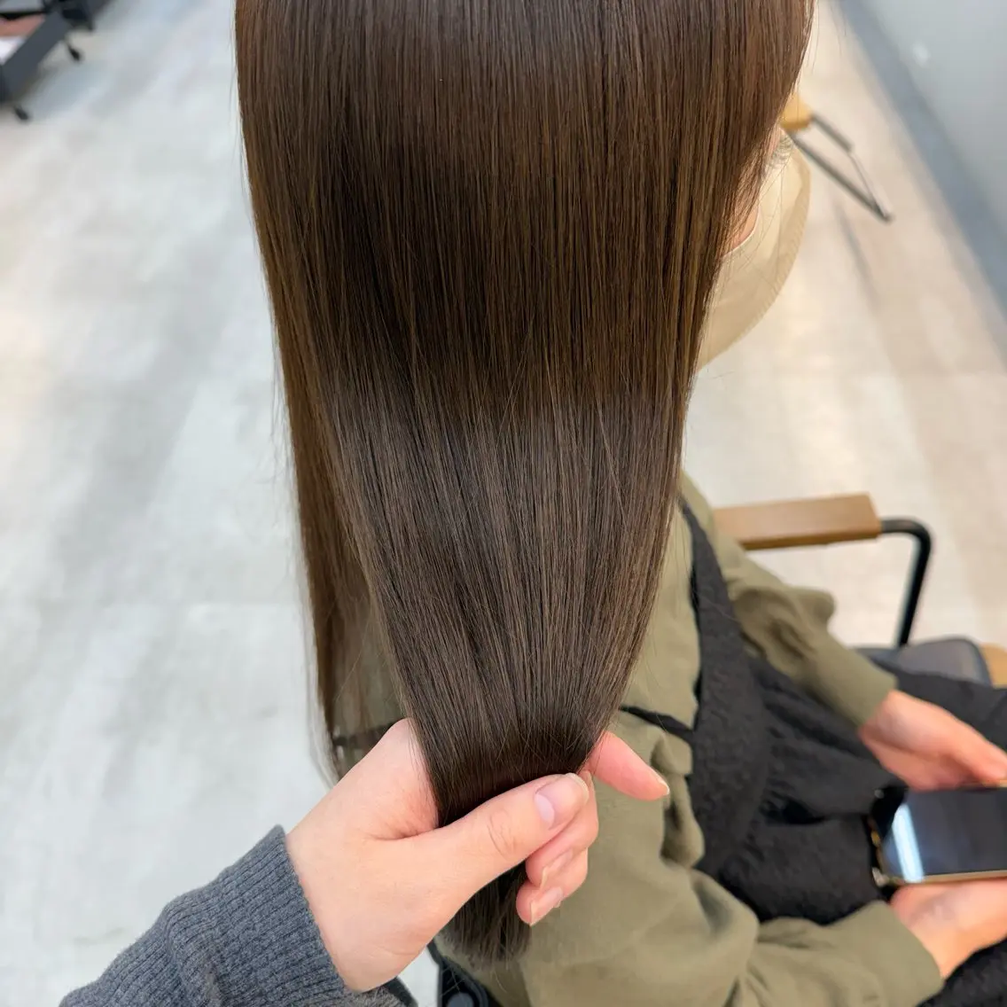 カラー ベージュカラー オリーブベージュ ヘアカラー wuvhair/ あかりのヘアスタイル