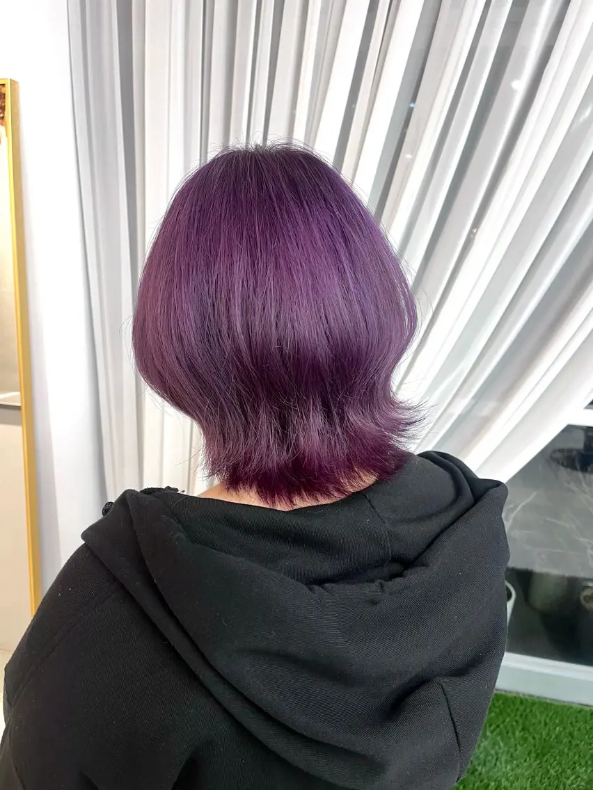 ミディアム ヘアカラー Telasu/ wakabaのヘアスタイル