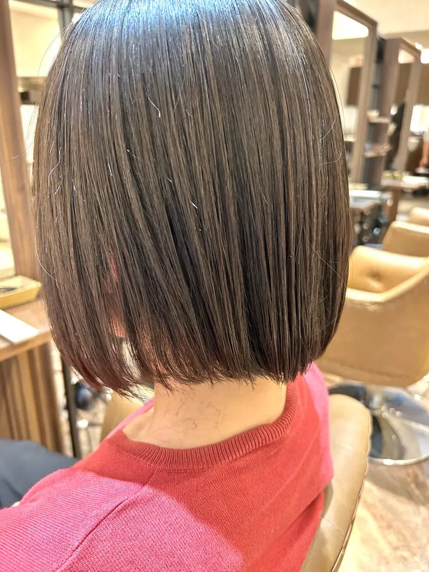 ショート ボブ 宇川 湧也のヘアスタイル