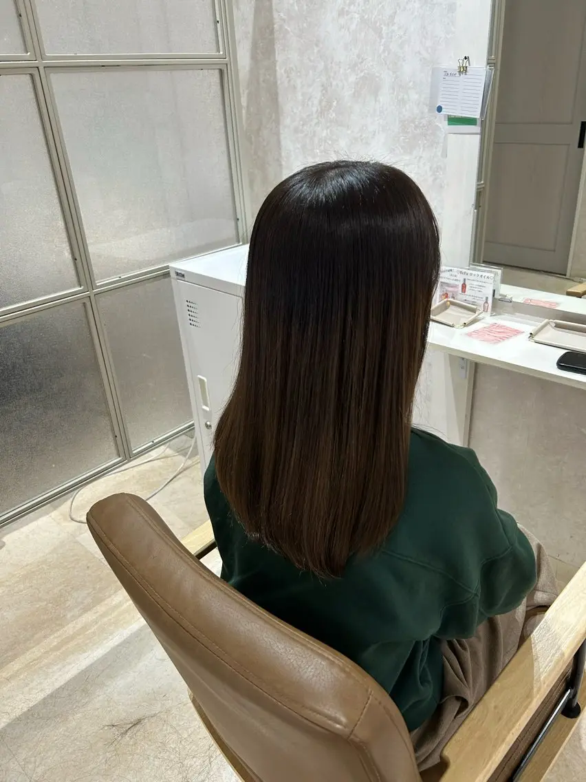 セミロング カラー カット ヘアカラー トリートメント ヘアセット 💙まこと💙艶 カラー(Rico)のヘアスタイル