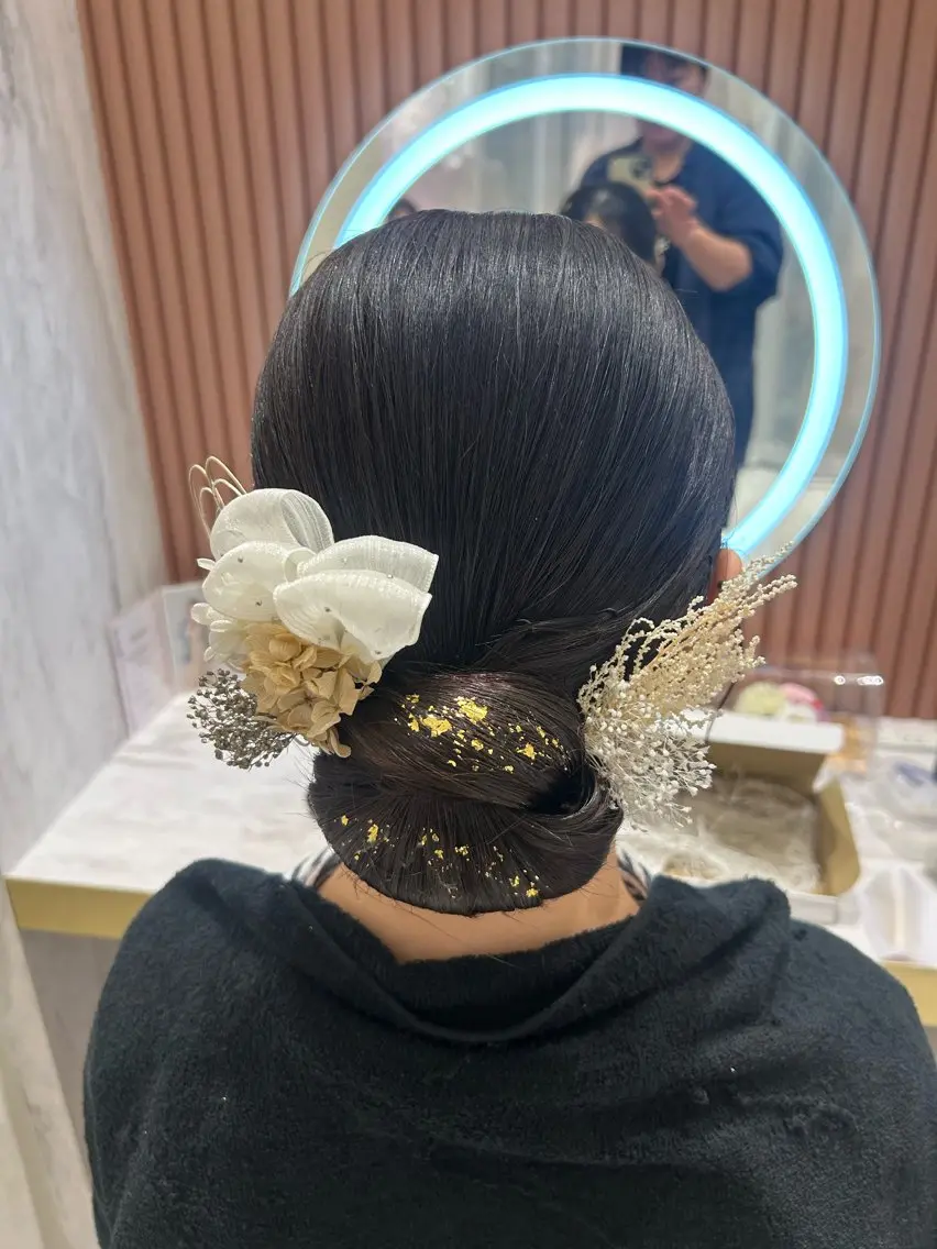 セミロング Delight ヘアメイク着付けのヘアスタイル