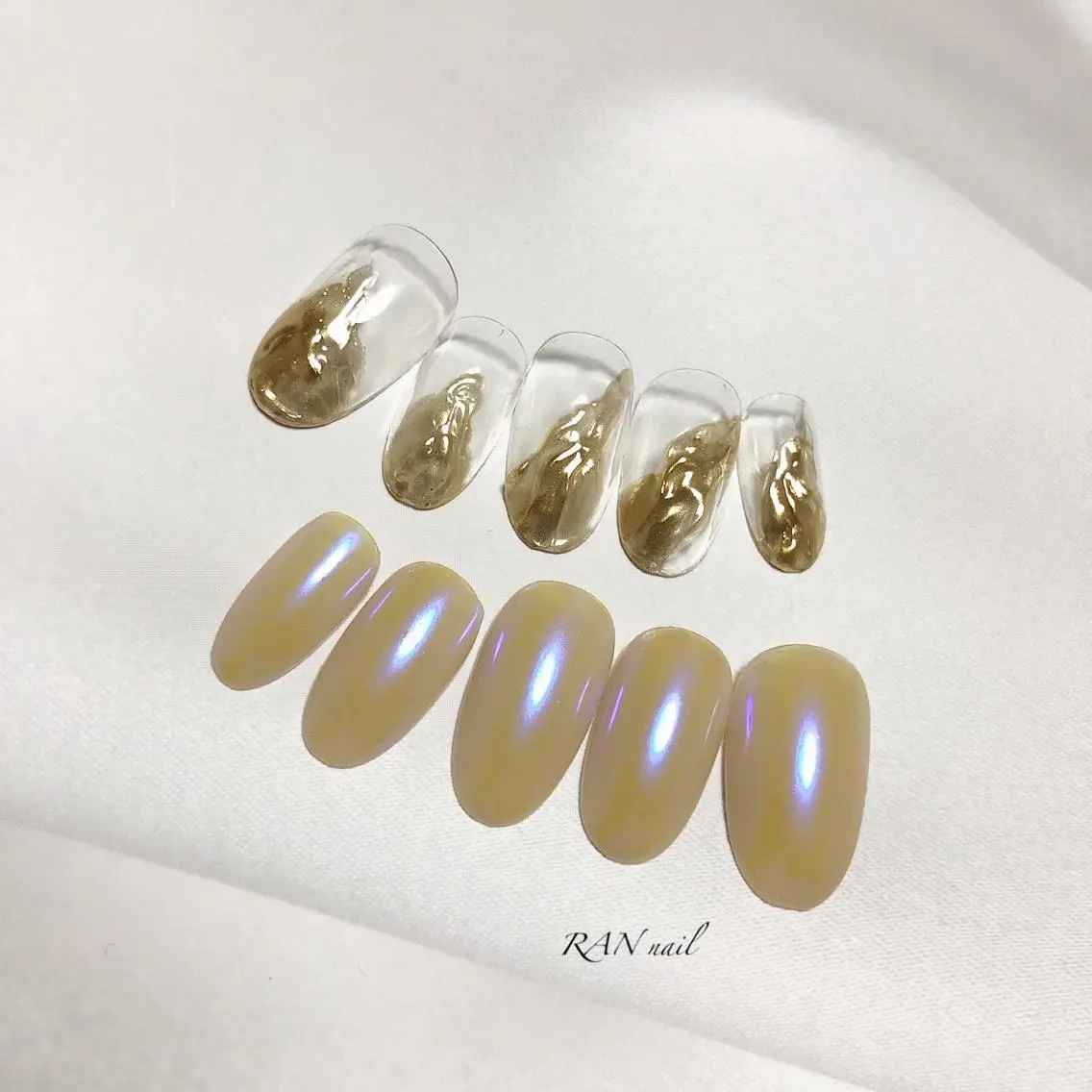ネイル オーロラネイル フットネイル ミラーネイル ニュアンスネイル オフィスネイル ハンドネイル フットネイル RAN nailのネイルデザイン