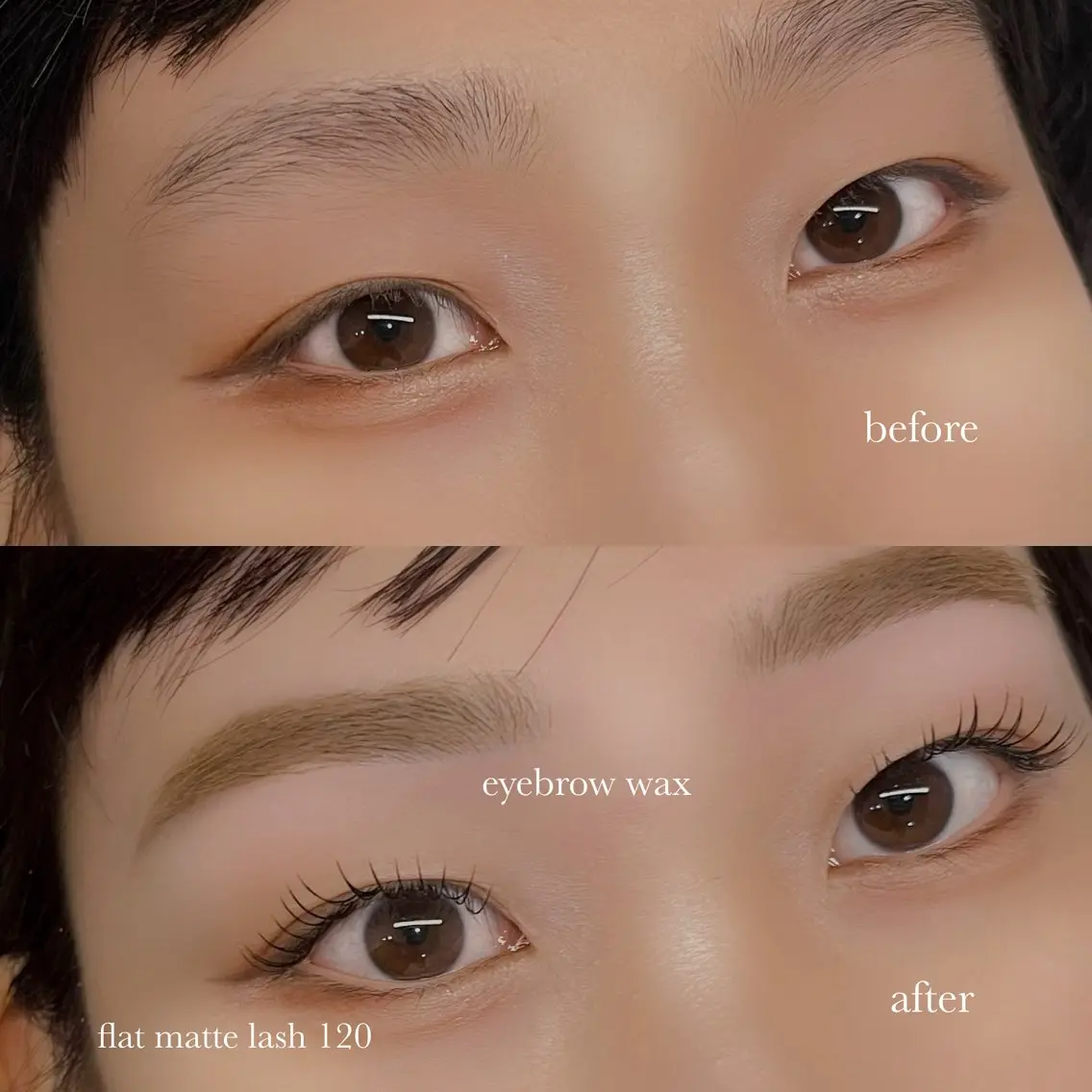 ෆアイブロウwax＆高品質フラットラッシュ１２０本♡の写真
