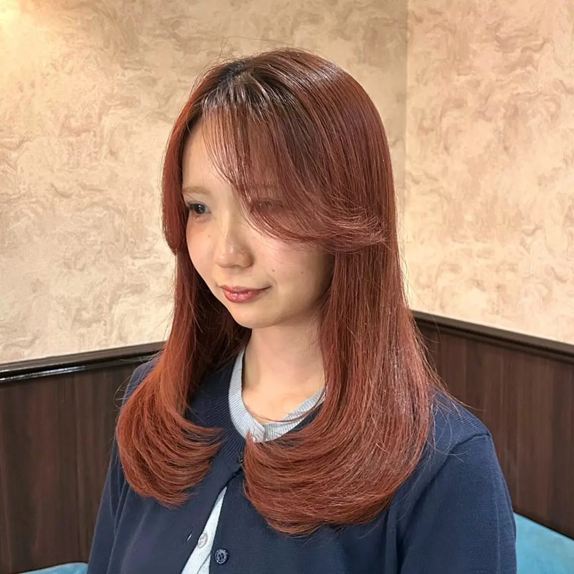 ロング カラー カット ヘアカラー トリートメント 🍒ハイレイヤー🍒 海外ヘア🍒Momoのヘアスタイル