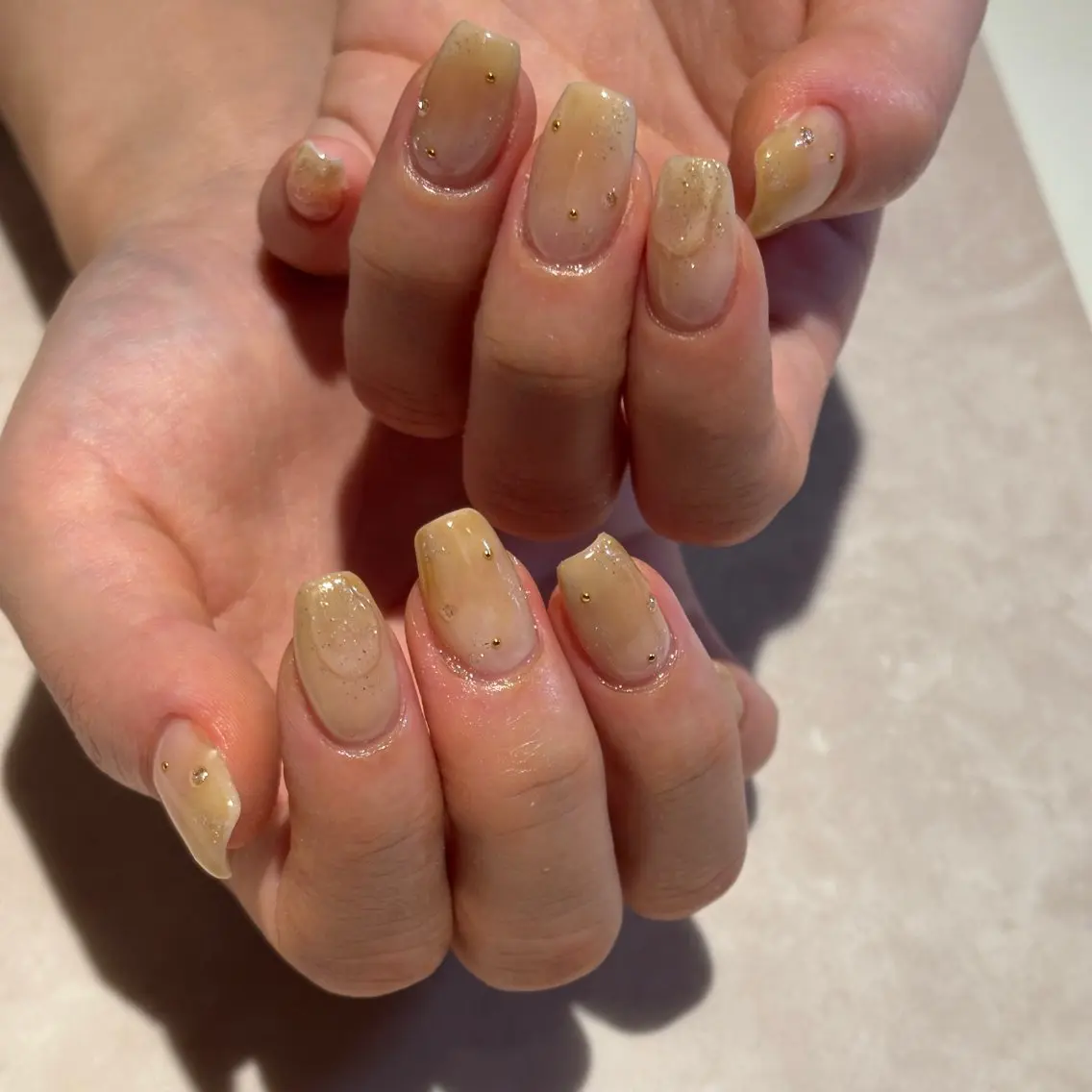 ネイル ニュアンスネイル ハンドネイル モデル募集🍑渋谷 Nanamiのネイルデザイン