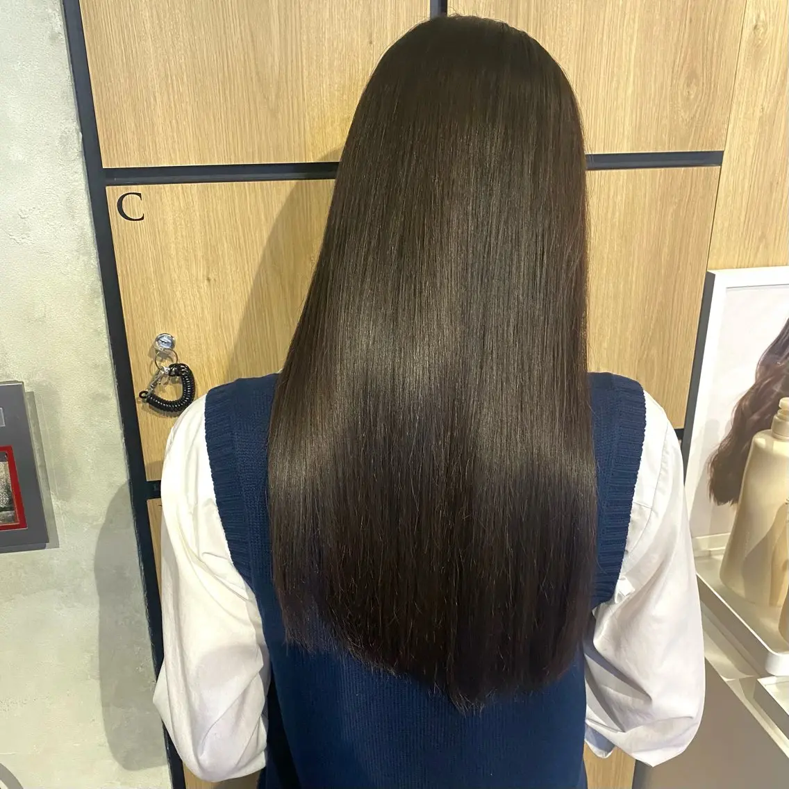 ロング カット ヘアカラー 縮毛矯正 髪質改善サロン 梅田/ヨナミネのヘアスタイル
