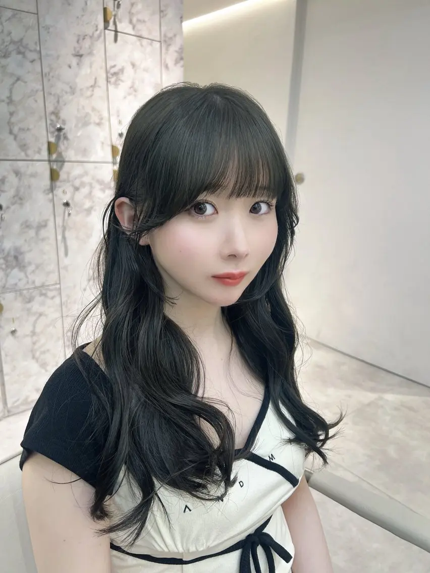 ロング カット ヘアカラー トリートメント ⭐️似合わせ⭐️/ ETOWA新宿/上村のヘアスタイル