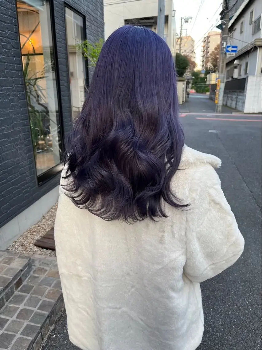 【ワンカラー💜】+3stepトリートメント🫧（内部補修+コーティングtr）超音波アイロン付き✨️の写真
