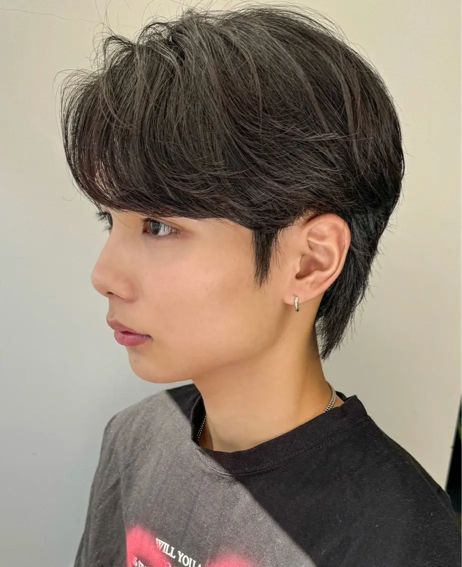 パーマ メンズ カット パーマ 💗韓国ヘア/髪質改 善💗若菜あいこのヘアスタイル