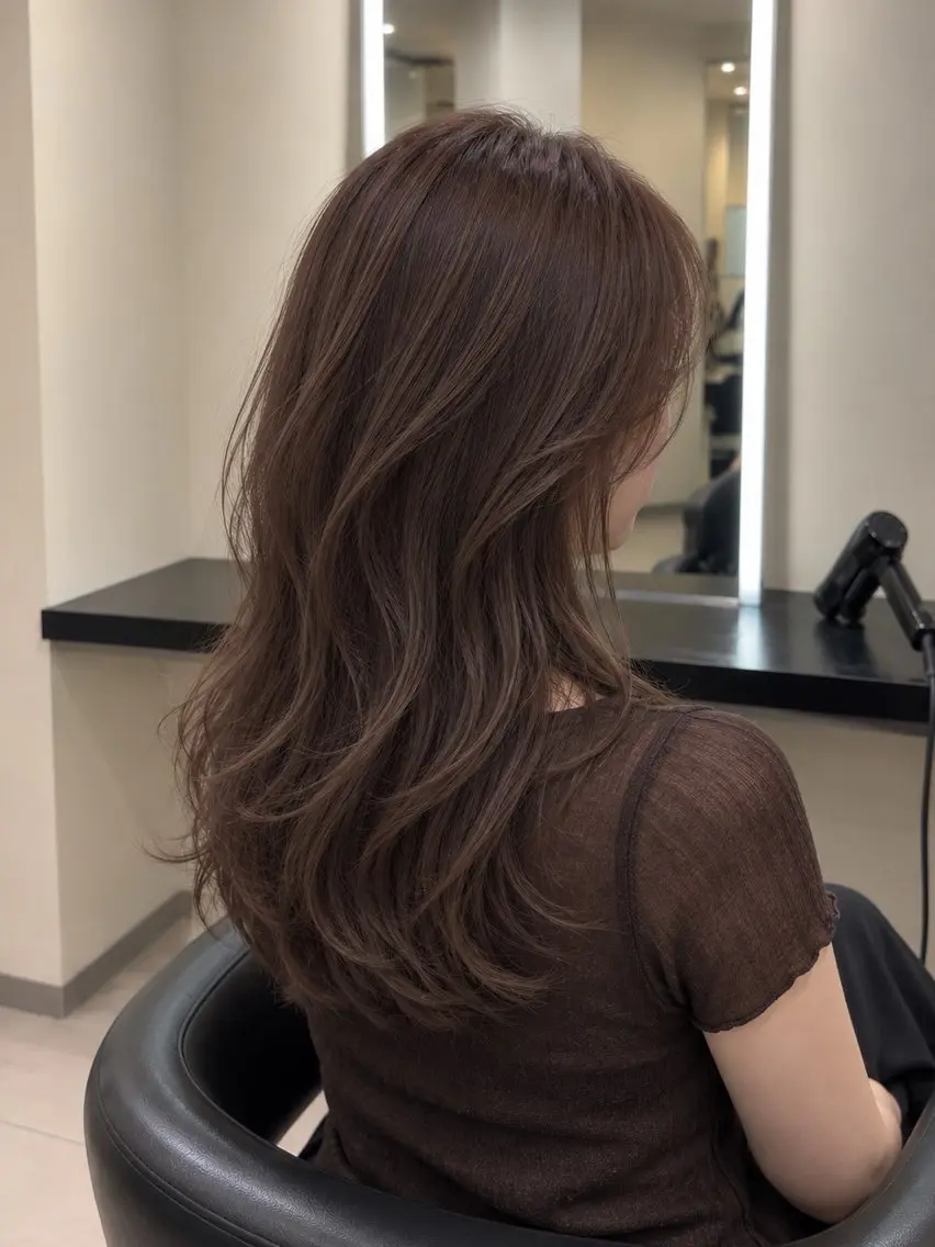 ミディアム カラー ブラウンカラー トリートメント 🌈ウルトワ水素 髪質改善naru🌈のヘアスタイル
