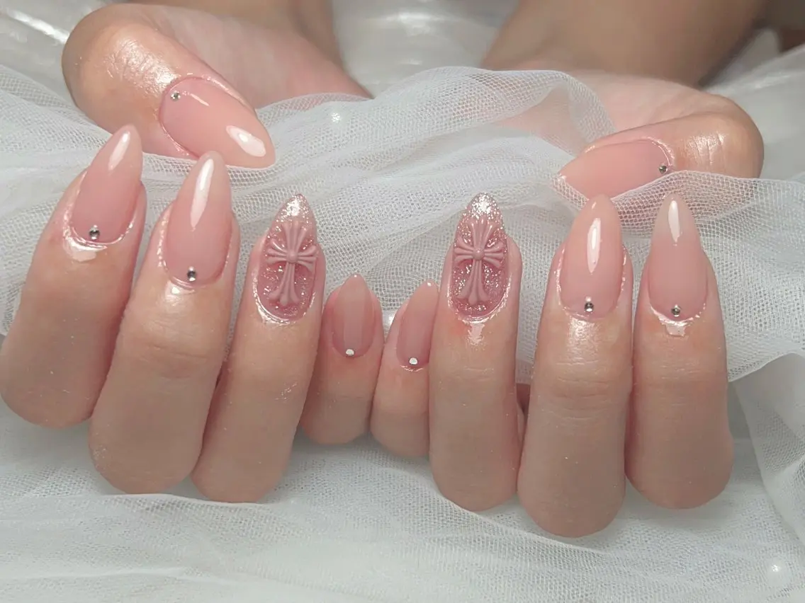 ネイル 韓国ネイル ラメ(グリッター) ハンドネイル Nail by EN 🪽Amiのネイルデザイン