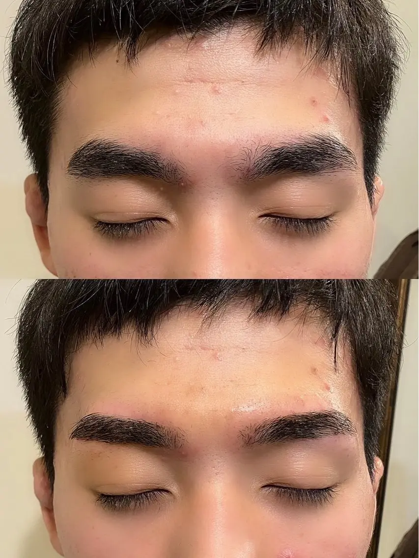 メンズ アイブロウ 眉毛ワックス脱毛 Hair&Make Nahoのマツエク・マツパデザイン