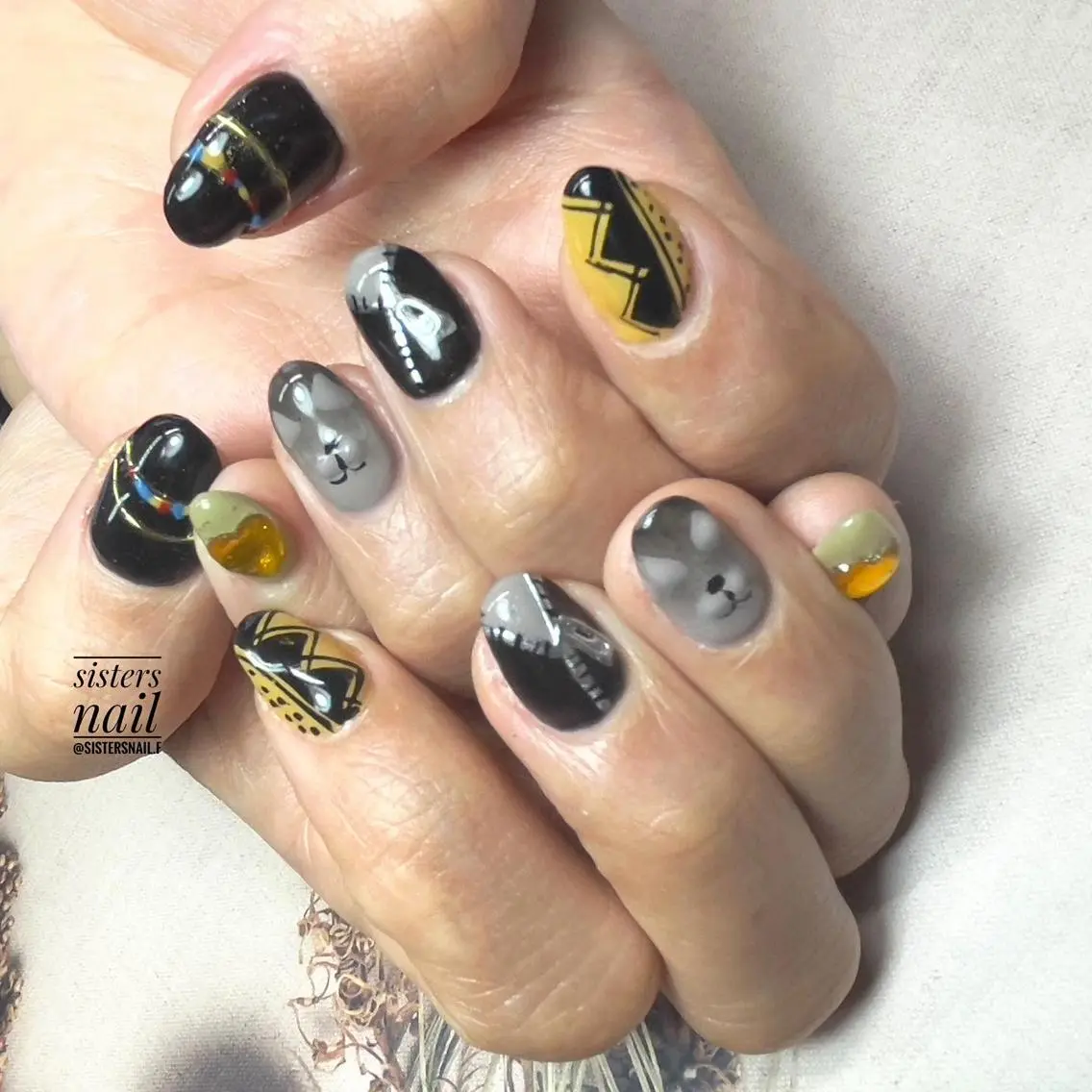 ネイル アートネイル ニュアンスネイル sisters nail.fのネイルデザイン