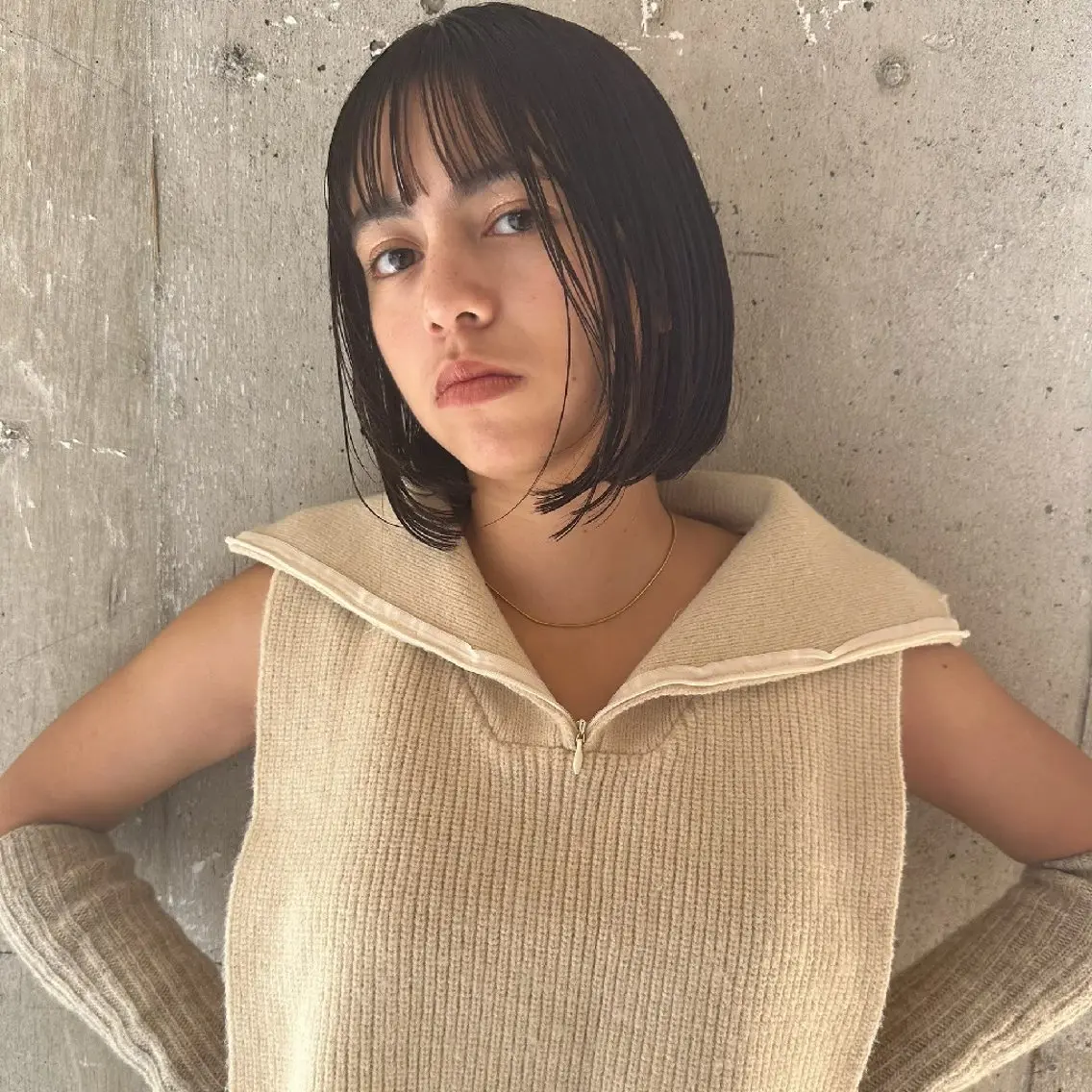 ミディアム カット ヘアカラー トリートメント 川原田麻衣【薬院/平 尾/高宮】透明感🫧のヘアスタイル