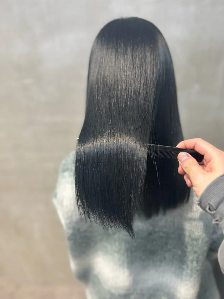 ミディアム 髪質改善 トリートメント カット ヘアカラー トリートメント ☆髪質改善特化☆ newi梅田 コウキのヘアスタイル
