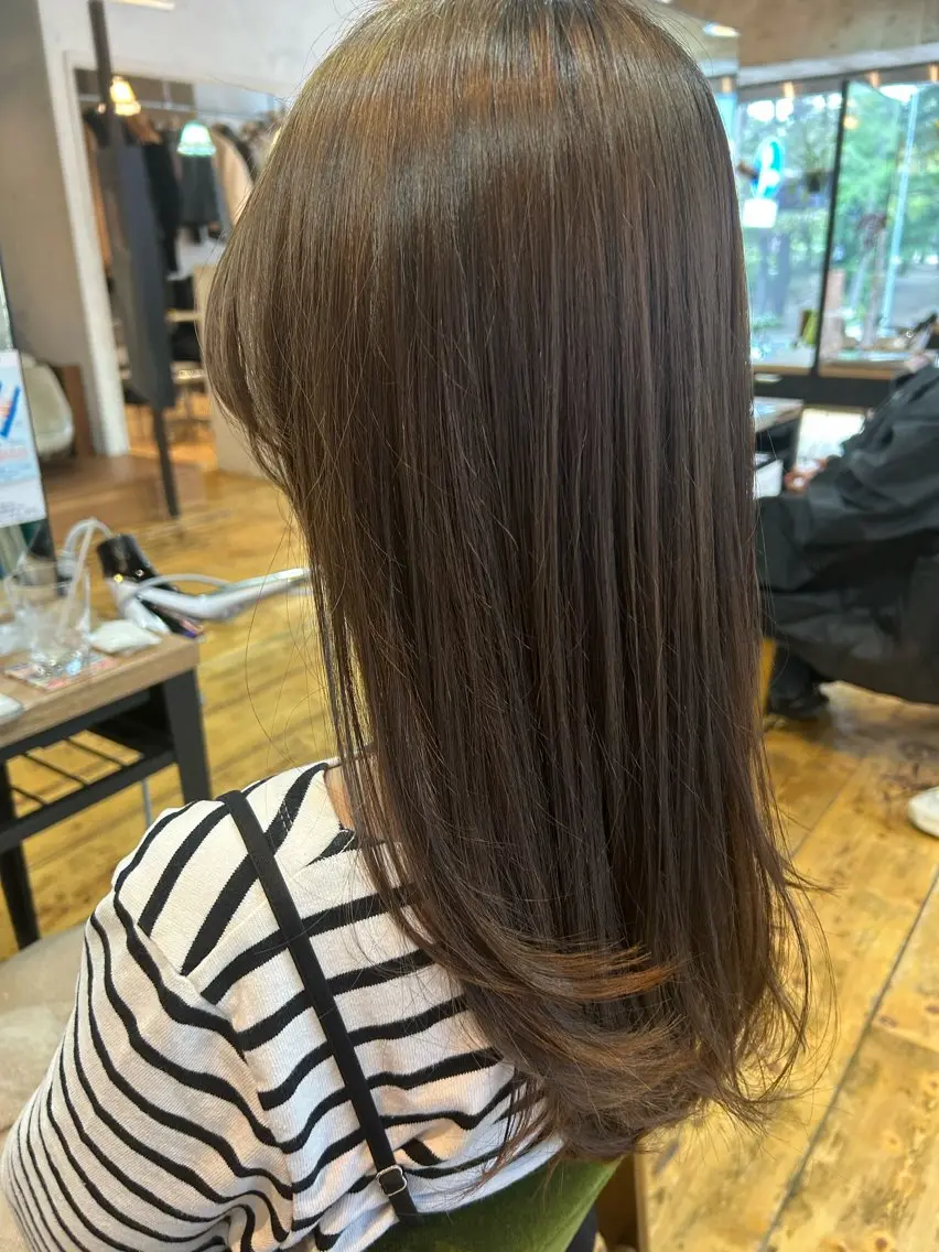 ロング カラー カット ヘアカラー 三浦義久/仙台/ レイヤーカットのヘアスタイル