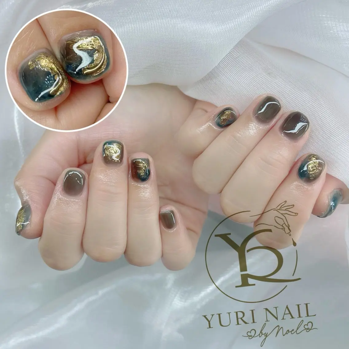 ネイル チークネイル フットネイル フレンチネイル グラデーション キラキラネイル ハンドネイル フットネイル ハンドケア YURI Nail Funabashiのネイルデザイン