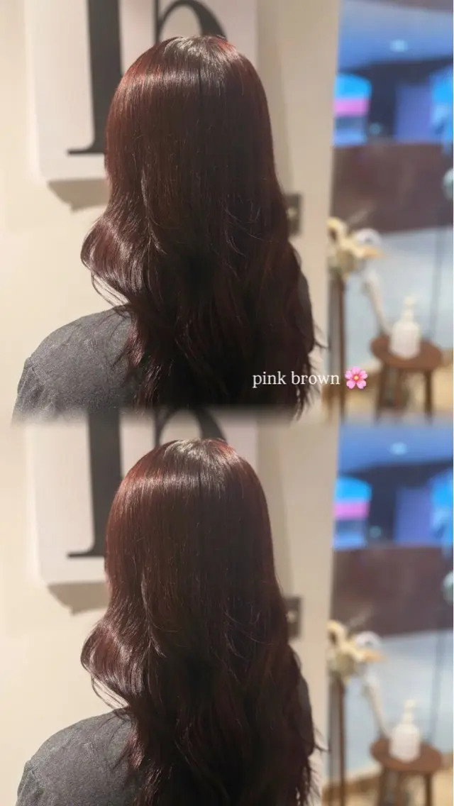 カラー ブラウンカラー ピンクカラー ヘアカラー KaRin 🌺のヘアスタイル