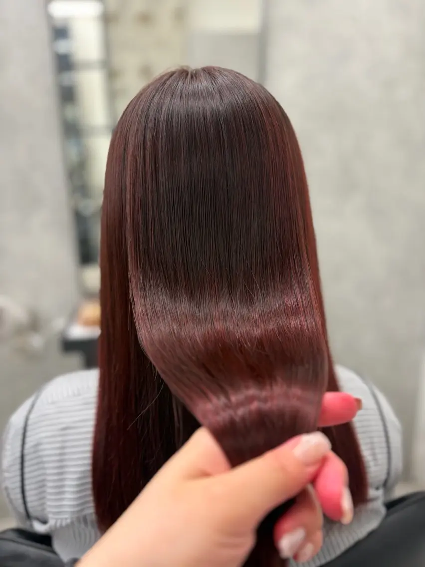 ロング カラー 髪質改善 縮毛矯正 トリートメント ヘアカラー 縮毛矯正 トリートメント すぐ巻ける縮毛矯正 🍀勝倉　麗のヘアスタイル