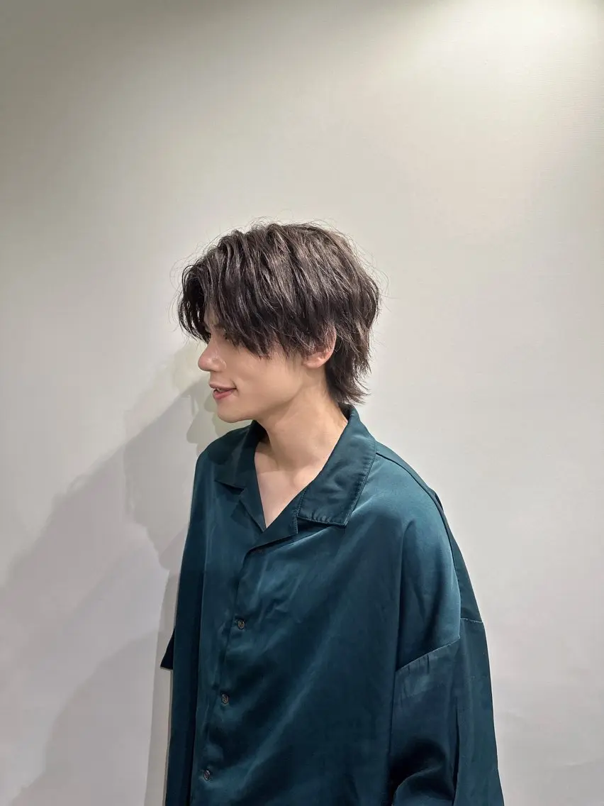 ショート パーマ ヘアアレンジ メンズ ウルフカット指名 No. 1橘しゅうとのヘアスタイル