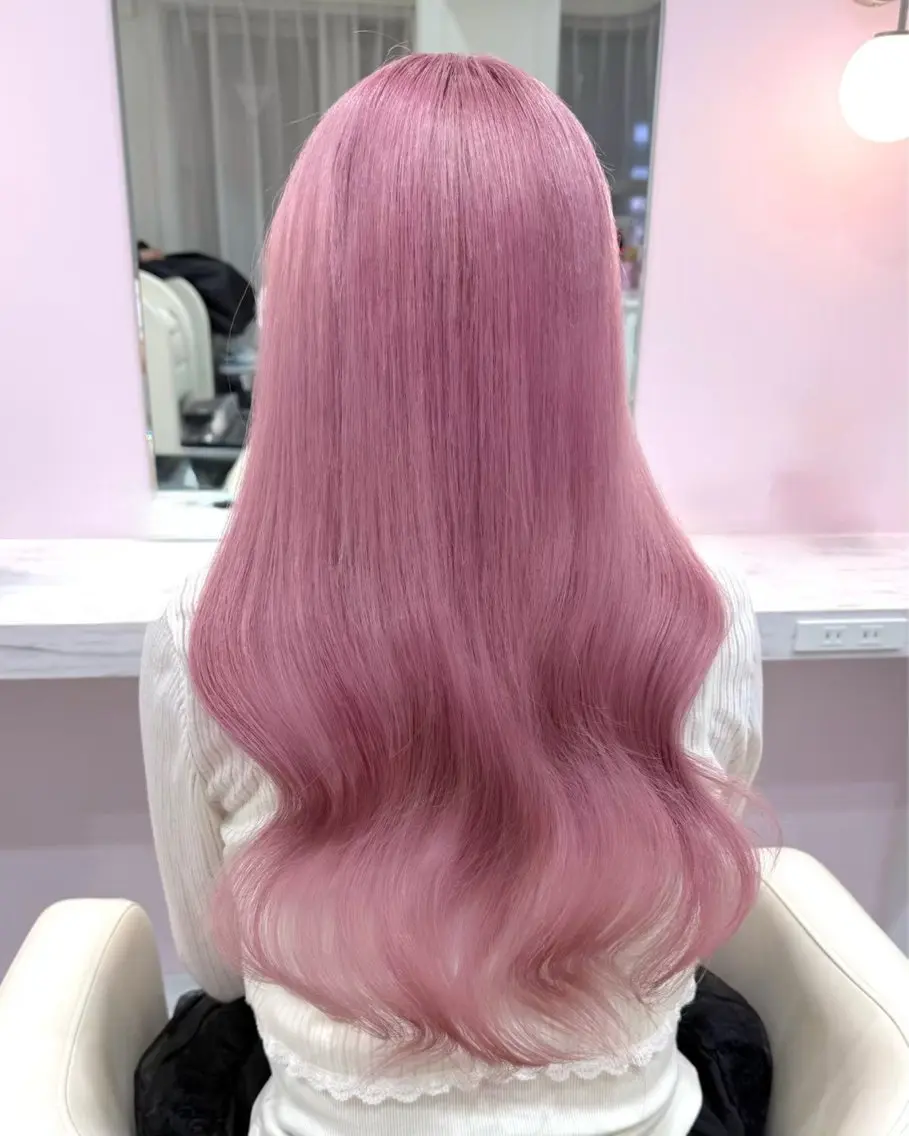 ロング カラー ブリーチ 透明感カラー ハイトーンカラー ヘアカラー ハイトーンカラー💞 くるみ🎀のヘアスタイル