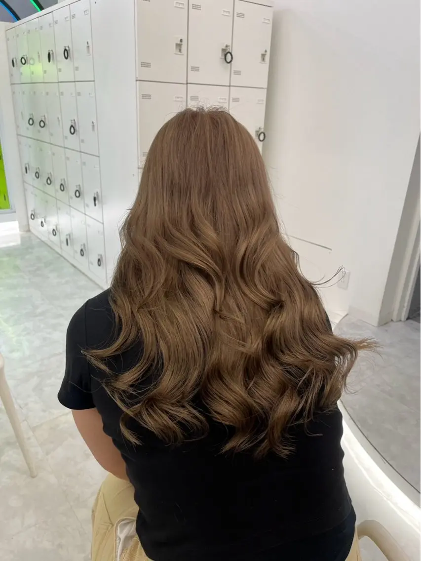ロング ヘアカラー トリートメント ヘアセット 透明感カラー/ ブリーチ/💓パタオのヘアスタイル