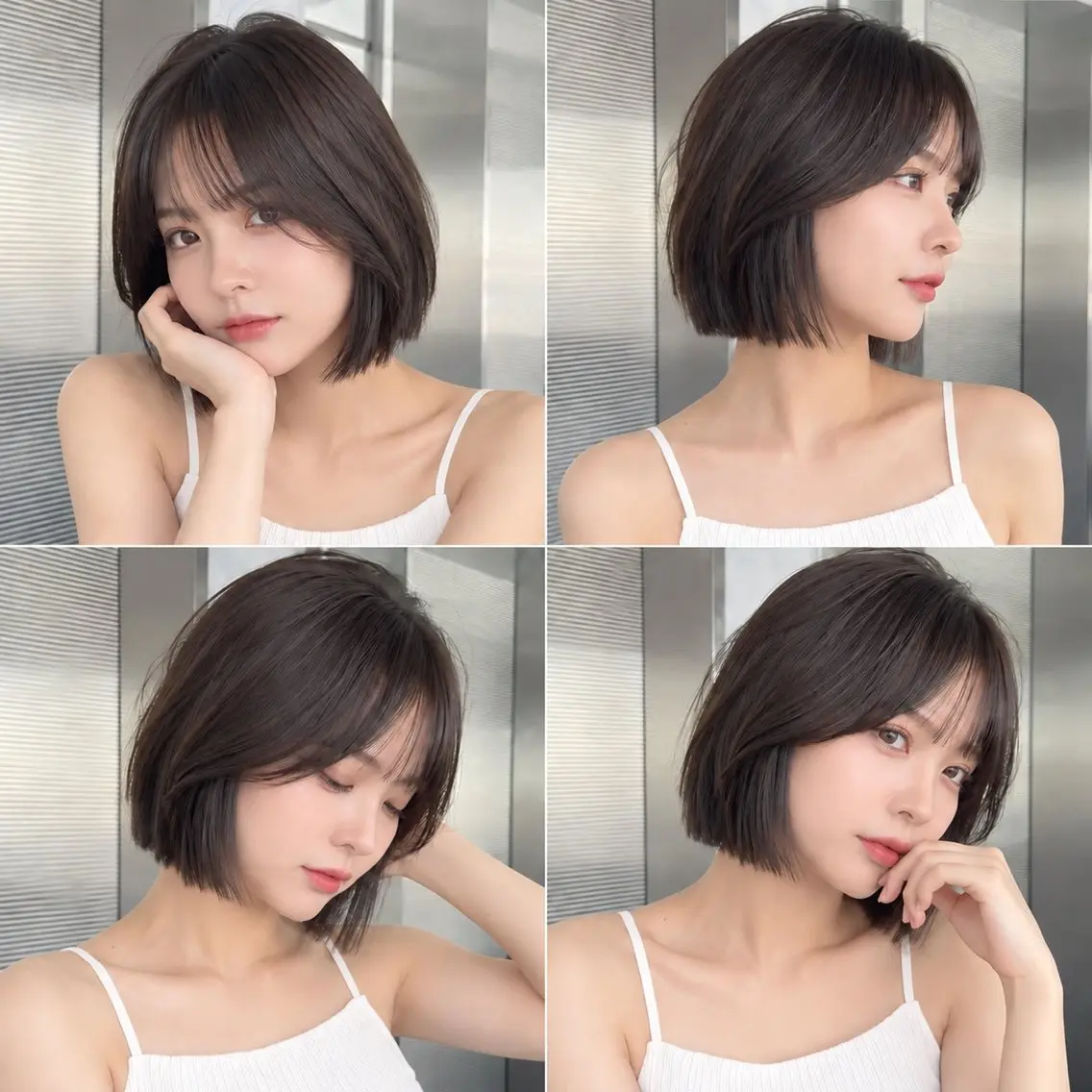 ショート カラー パーマ カット ヘアカラー 縮毛矯正 トリートメント 🦋韓国風レイヤー/ 艶髪矯正🦋凛太郎のヘアスタイル