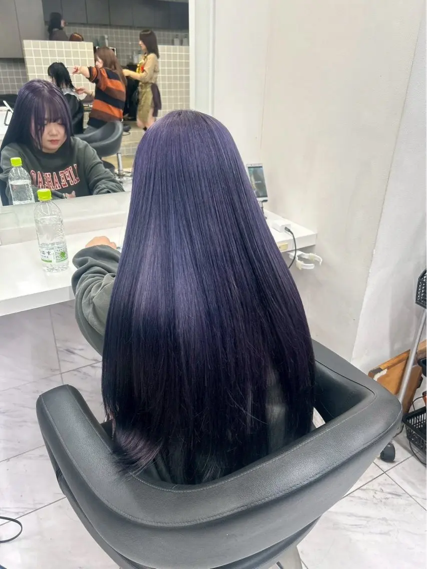 ロング カラー ハイトーンカラー ヘアカラー トリートメント KOYA透明感カラー 艶髪ハイトーンカラーのヘアスタイル