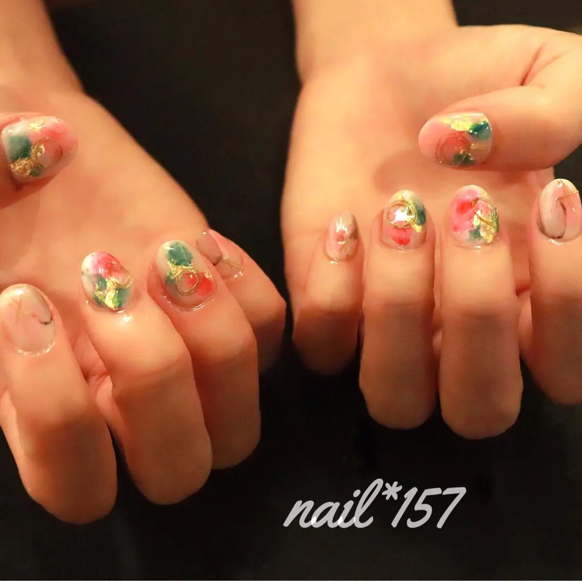 ネイル ニュアンスネイル nail*157 .のネイルデザイン
