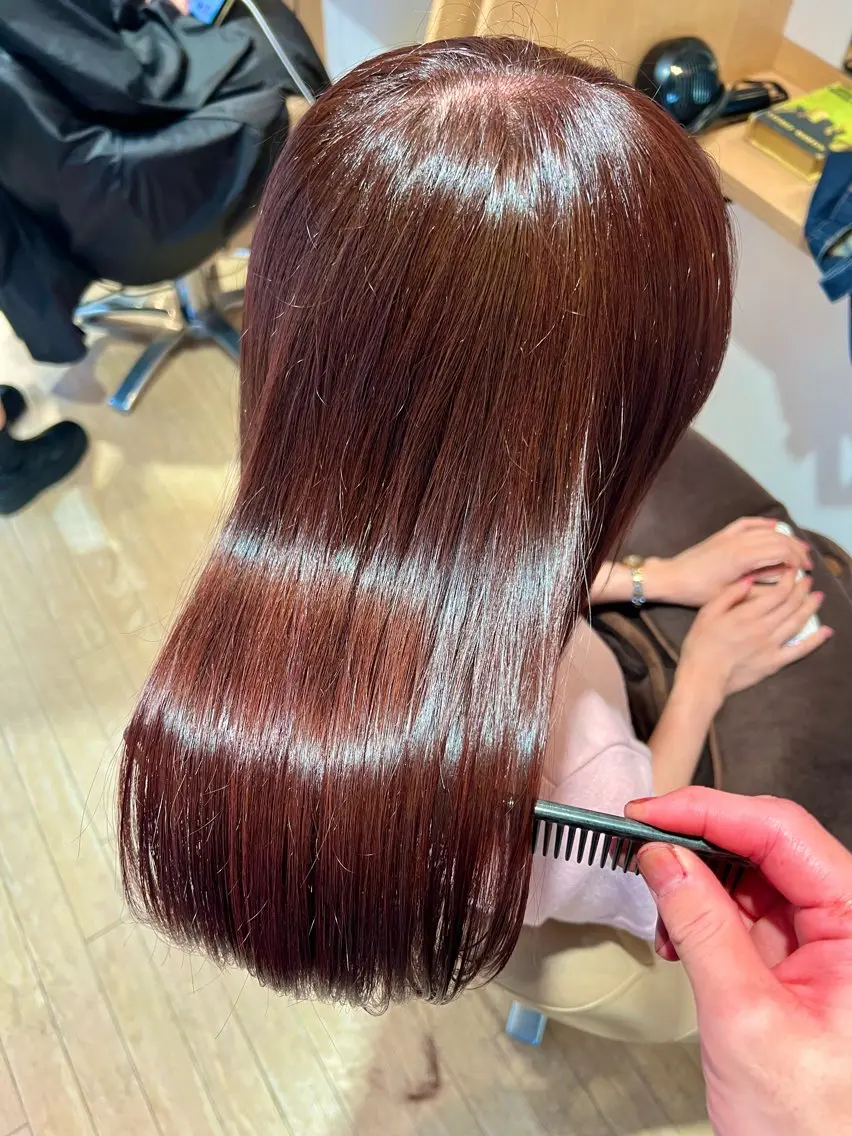 セミロング カット ヘアカラー トリートメント ✨艶髪✨ 透明感カラー Rinのヘアスタイル