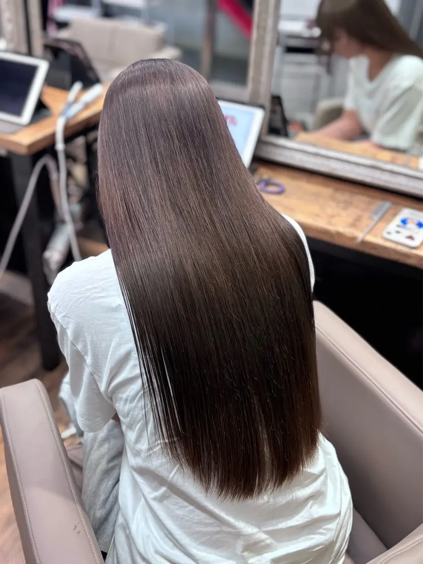 ロング カラー ヘアカラー 🤎定番ミルクティー 🤎レイヤー/まひらのヘアスタイル