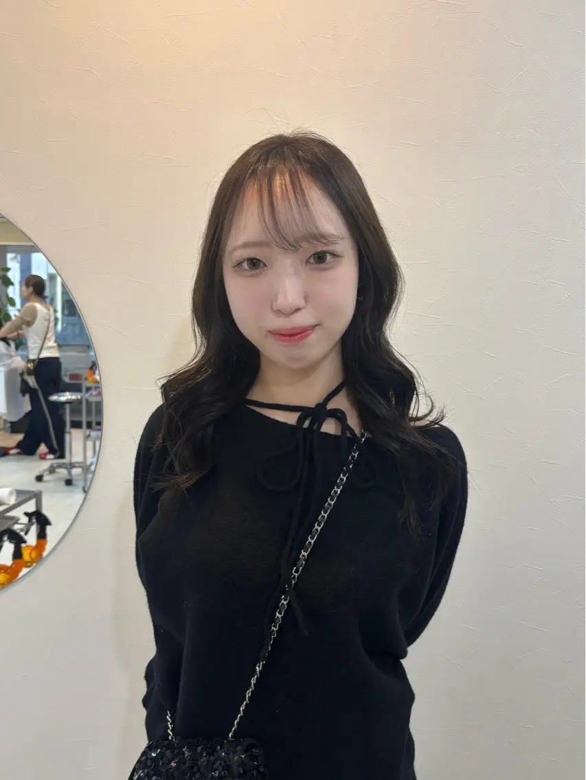 セミロング 顔周りカット カット ヘアカラー ハッシュカット・ハイ レイヤー/kanonのヘアスタイル