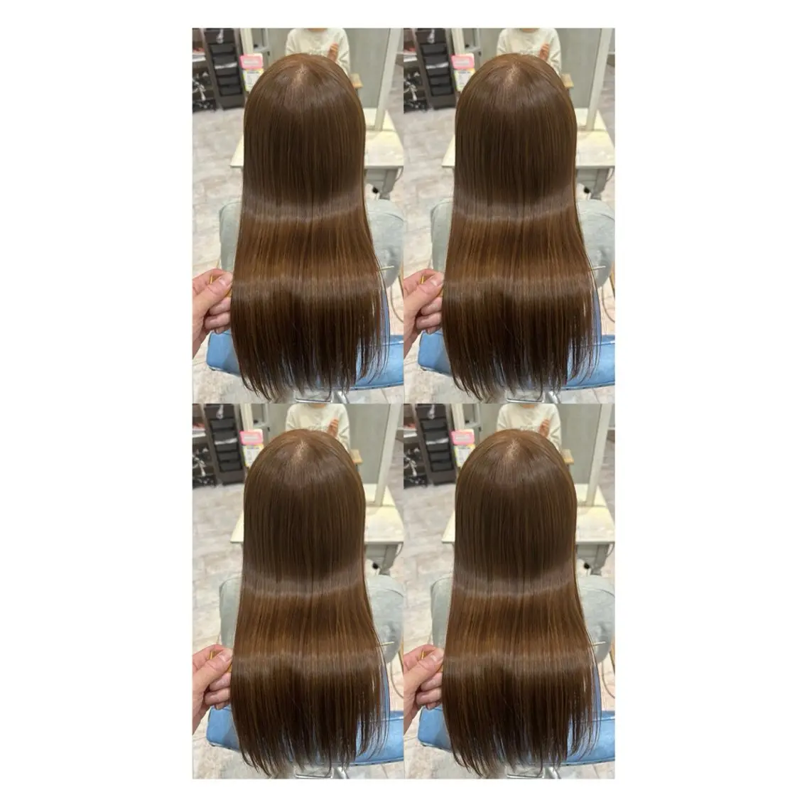 ロング カラー 透明感カラー 髪質改善 縮毛矯正 トリートメント カット ヘアカラー トリートメント 店長✨レイヤー✖️ 髪質改善✖️韓国ヘアのヘアスタイル