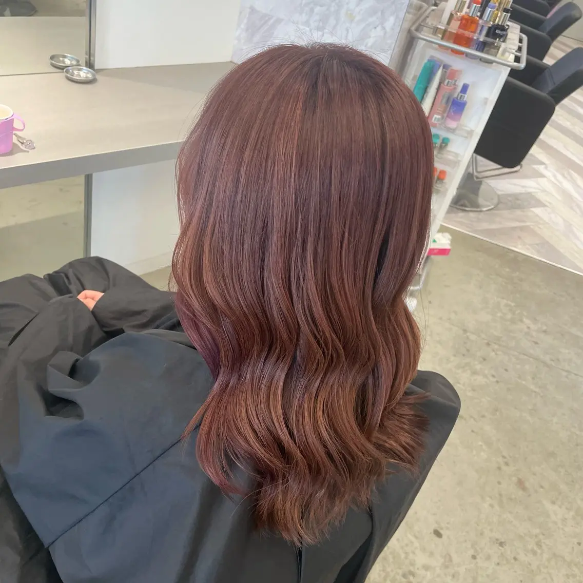 ロング ピンクブラウン 🌟難波/EIGHT 副店長RIKOのヘアスタイル