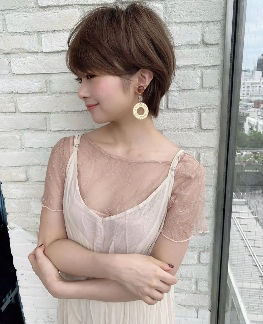 ショート カラー ❤️縮毛矯正❤️ 髪質改善❤️平野実花のヘアスタイル