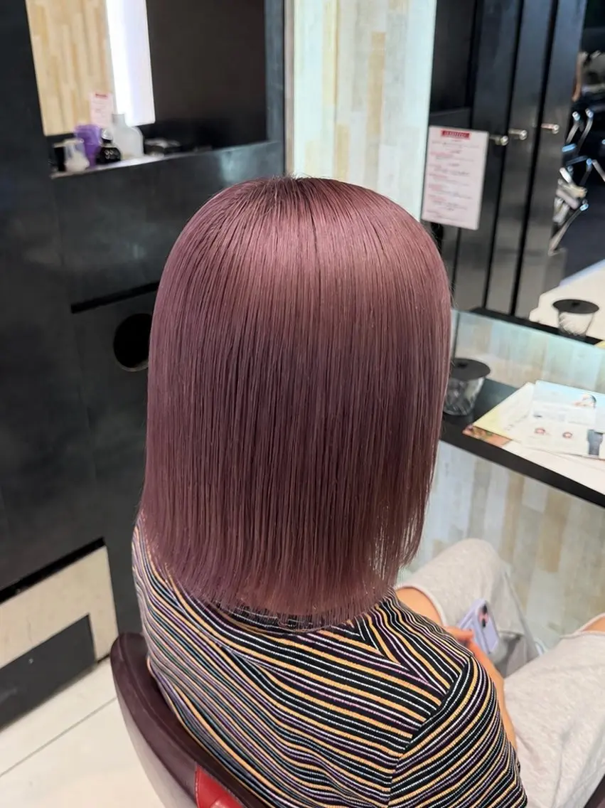 ミディアム カラー カット ヘアカラー トリートメント 【EARTH平塚店】 ✂️野首 京佑✂️のヘアスタイル