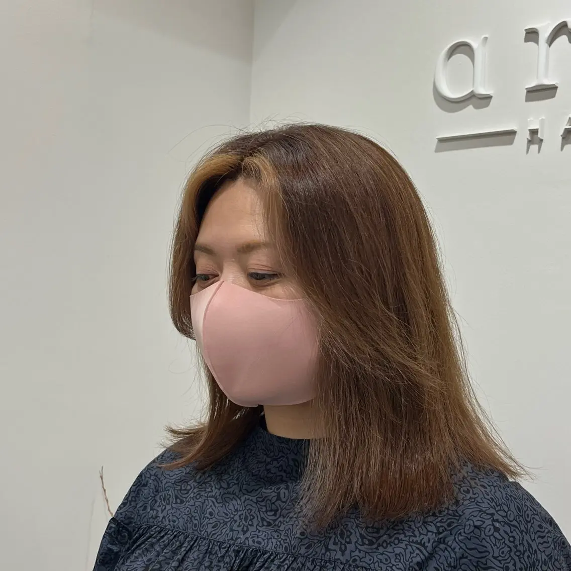 ミディアム カラー ハイライトカラー ハイライト arte鈴木 ひなののヘアスタイル