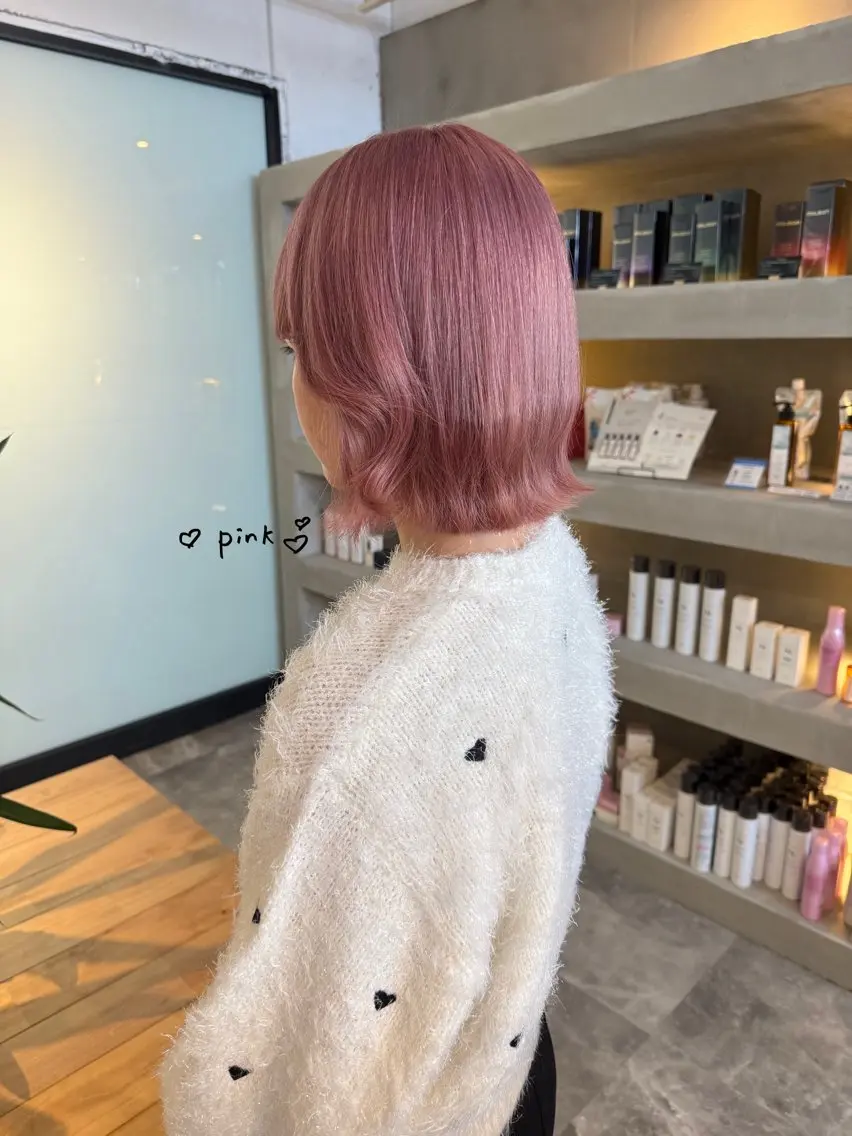 ミディアム カラー ヘアカラー 韓国ヘア特化 💟 ララア 💟のヘアスタイル