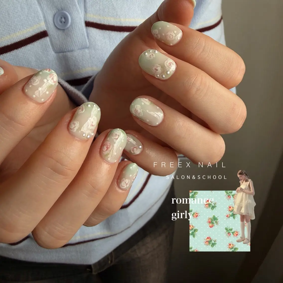 ネイル ガーリー freex nail /ニュアンス/個性派のネイルデザイン