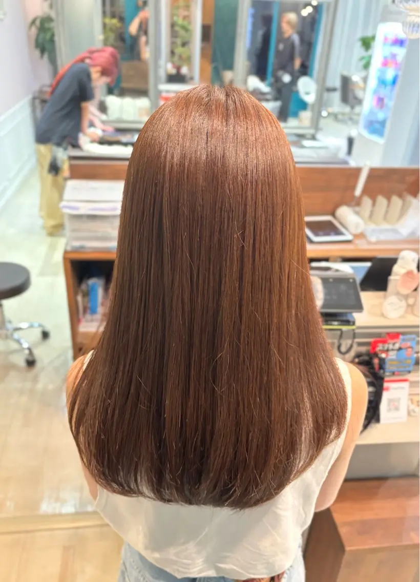 ロング ヘアカラー 🌱なゆみ🌱透明感 /ナチュラル/高宮のヘアスタイル