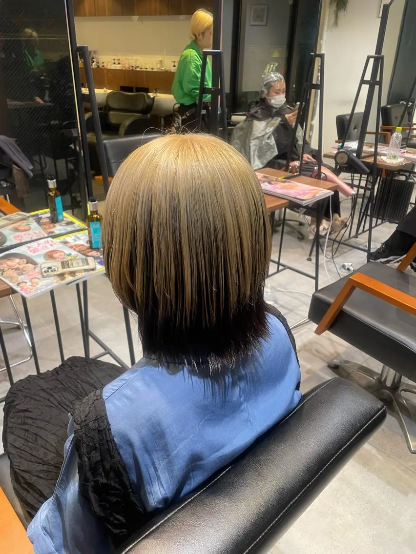 ミディアム カラー ヘアアレンジ ・˚✧すずね˚✧* ♡のヘアスタイル