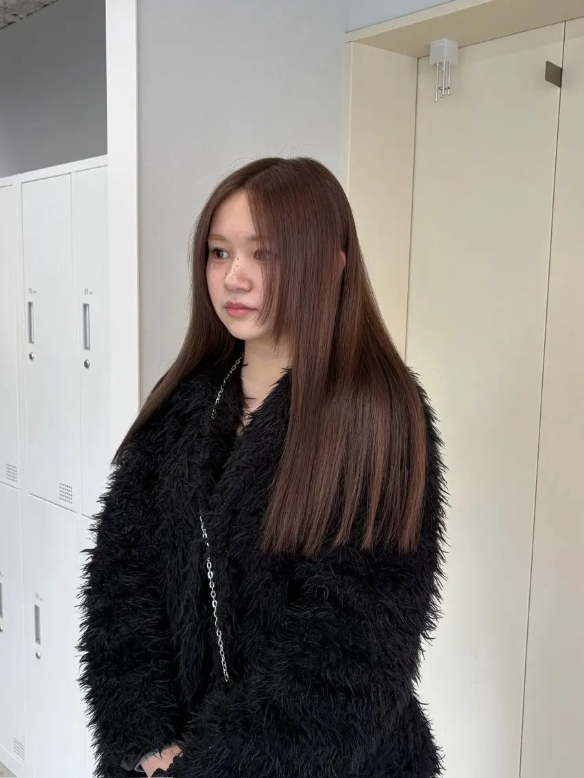 ロング カット ヘアカラー ブリーチなし透明感 🪄aoi🤎のヘアスタイル