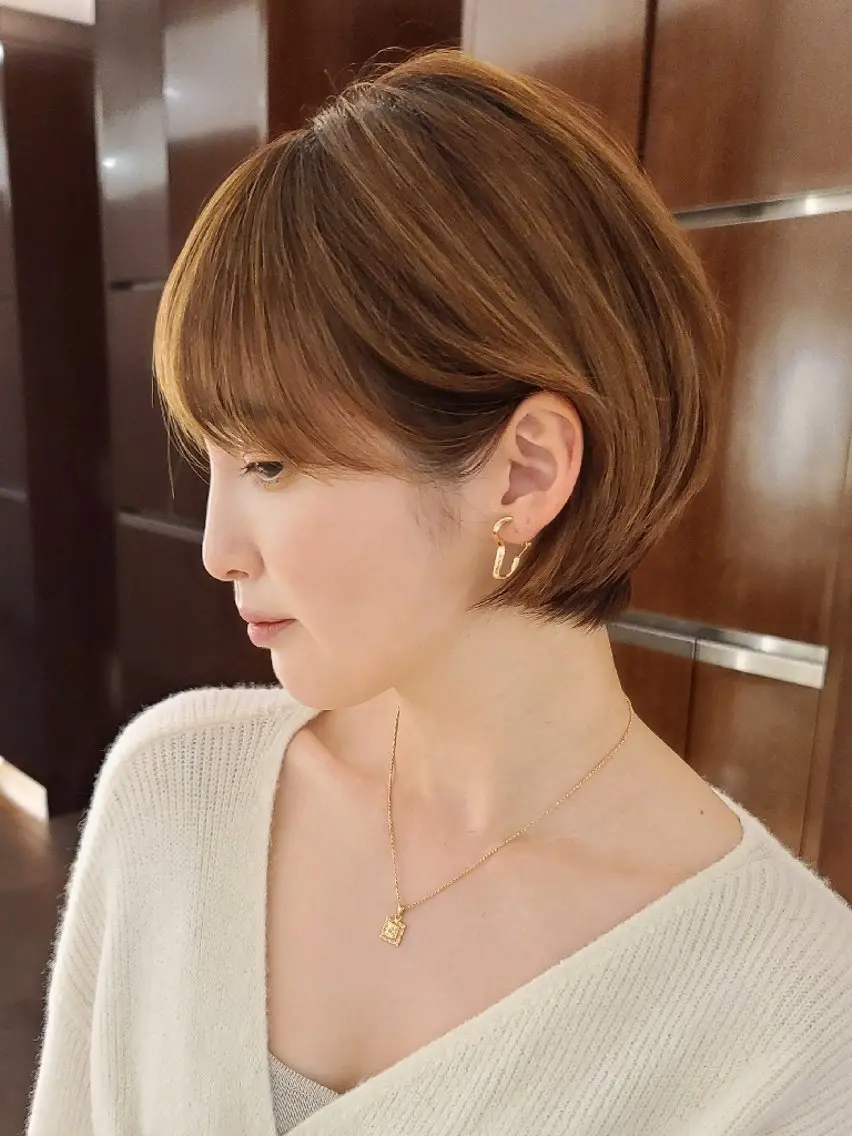 ショート ショートヘア 中高下 由真 ◎モニター様価格のヘアスタイル